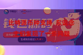 比特派币种支持 东说念主们发现了一些问题