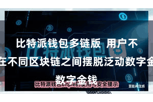 比特派钱包多链版 用户不错在不同区块链之间摆脱泛动数字金钱