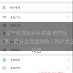 比特派钱包新手教程 选择比特派：最安全便捷的数字资产钱包