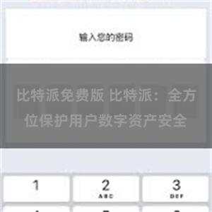 比特派免费版 比特派：全方位保护用户数字资产安全