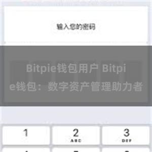 Bitpie钱包用户 Bitpie钱包：数字资产管理助力者