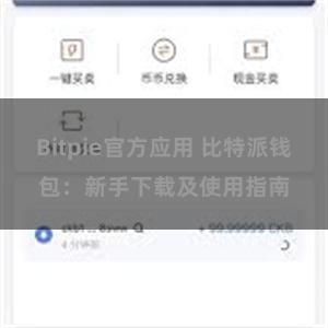 Bitpie官方应用 比特派钱包：新手下载及使用指南