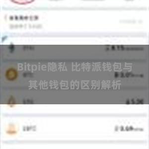 Bitpie隐私 比特派钱包与其他钱包的区别解析