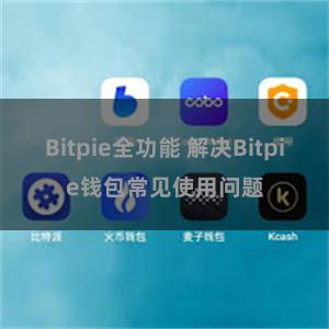 Bitpie全功能 解决Bitpie钱包常见使用问题