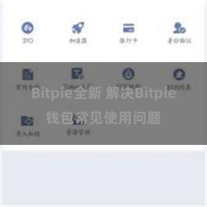 Bitpie全新 解决Bitpie钱包常见使用问题