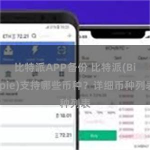 比特派APP备份 比特派(Bitpie)支持哪些币种？详细币种列表