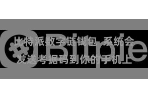 比特派数字链钱包  系统会发送考据码到你的手机上