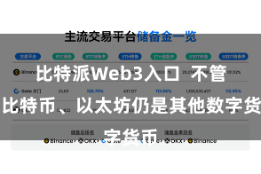 比特派Web3入口  不管是比特币、以太坊仍是其他数字货币